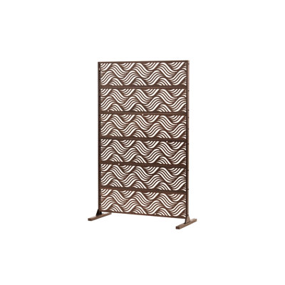 Patio Outdoor Privacy Screen 6 - Panel Freestanding, Decorative Room Divider