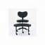 Chaise de bureau avec support lombaire et tabouret réglable,