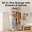 80cm Rolling Portable Wardrobe-1732768786