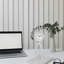 Analog Battery Tabletop Clock White