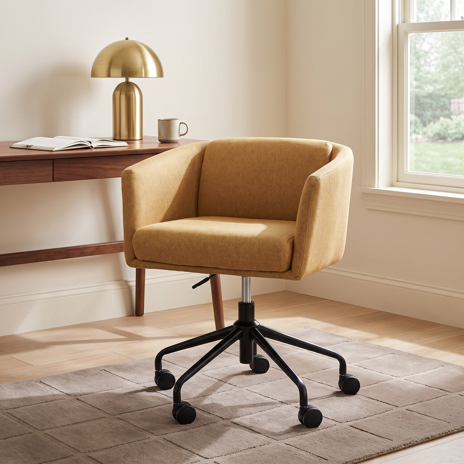 Radius Office Chair, Stockholm Camel Performance Twill