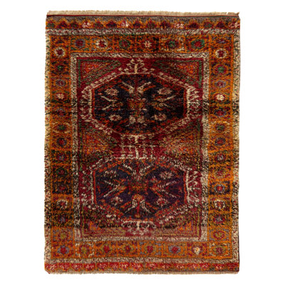 One-of-a-Kind 4’4” X 5’7” Hand Knotted Area Rug