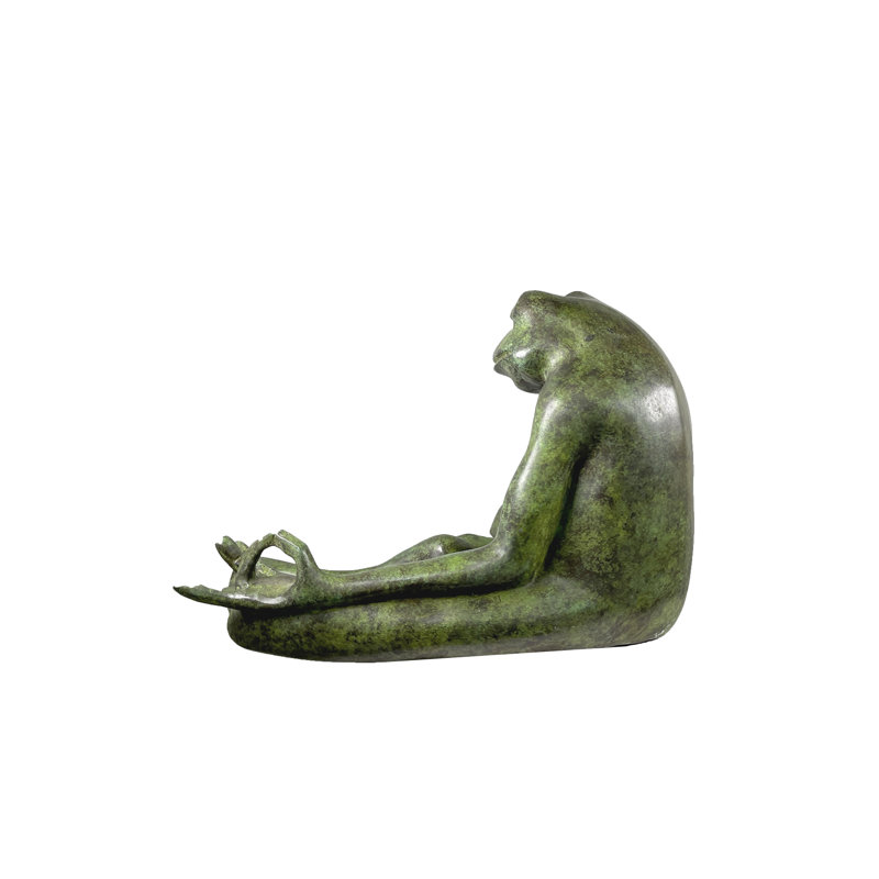Frog Bronze Garden Statue