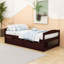 Lit plateforme simple en bois avec 2 tiroirs-2088973677