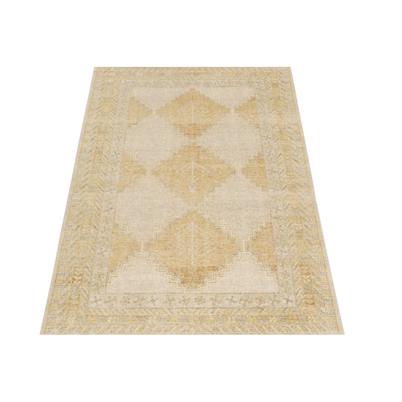 Distressed Homage Hand Knotted Wool Geometric Area Rug, Rectangle 15' x 24'