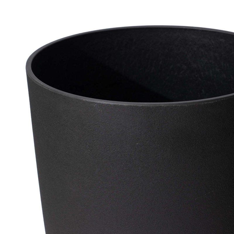 Staebell Tapered Planter, Black, 27" H x 14.2" W x 14.2" D