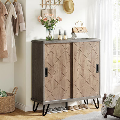 Shoe Cabinet With Sliding Door