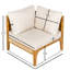 Chaise d'angle d'extérieur 