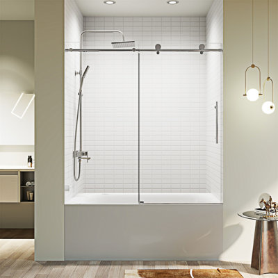Frameless Single Sliding Soft-Close Shower Doors