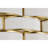 Pagamette Brass 6-light Fandelier Lighted Ceiling Fan With Opaque Glass Weave Shade With Brass Trim Remote Control