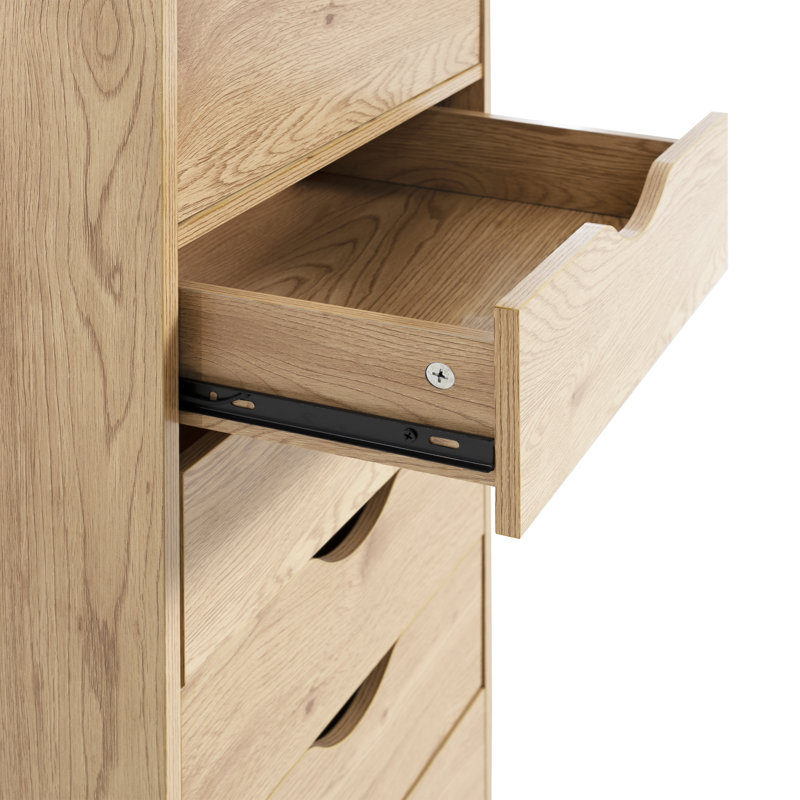 Armoire de rangement 6 tiroirs Inara, Naturel