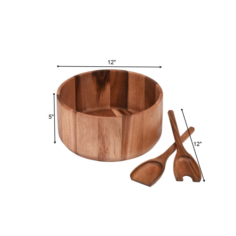 Bol à salade en bois d'acacia