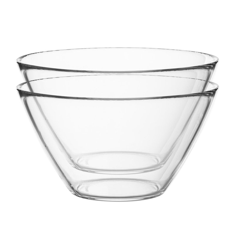 Basic Glass Kitchen Mixing Bowls - 435ml, 13cm