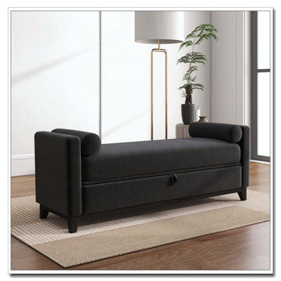 Solid Wood Upholstered Bench