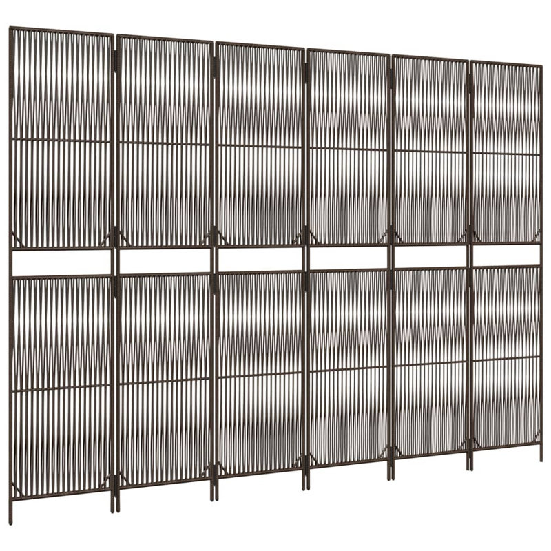 Alexaray Folding Room Divider, 200cm H x 294cm W, Brown, 6