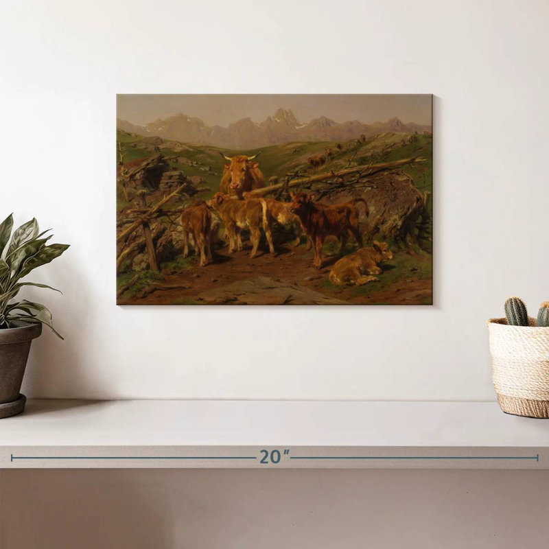 Brampt Weaning Of The Calves, 8" H x 12" W