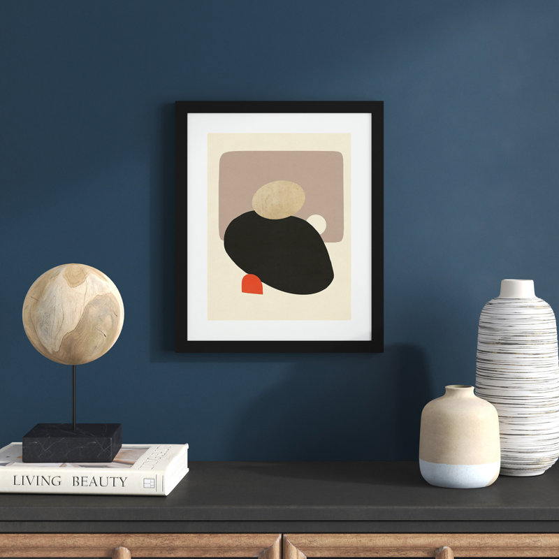 Megalith I by Jacob Green, 17" H x 14" W x 1'' D, Black Framed