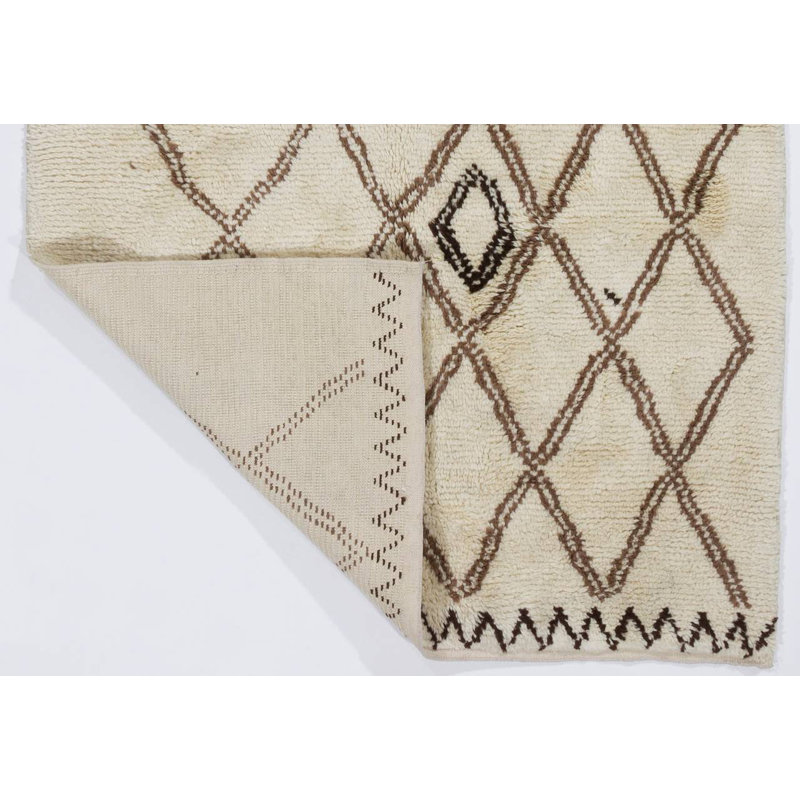 Nouveau tapis marocain Tulu fait à 100% de laine naturelle non teinte. Options personnalisées disponibles