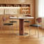 Table ronde vintage en dalle de pierre blanche-1967896649-1967896648