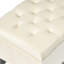 Bouton, couture de diamant, beige, rangement, design contemporain, fermeture à couvercle souple, pieds amovibles, rangement, sièges dans le vestibule, assemblage inclus, surpiqûres, coussins et couvertures nécessaires-130722673