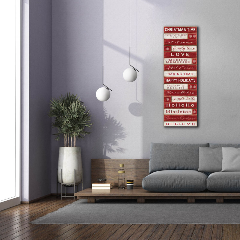 «Christmas Tree» par Cindy Jacobs, art mural sur toile, H 60 po x l 20 po