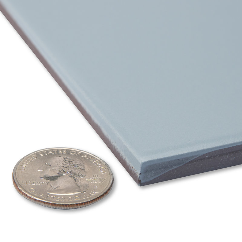 Monocouleur 7-7 / 8 po X 7-7 / 8 po Carreau de céramique pour plancher et mur, Gris