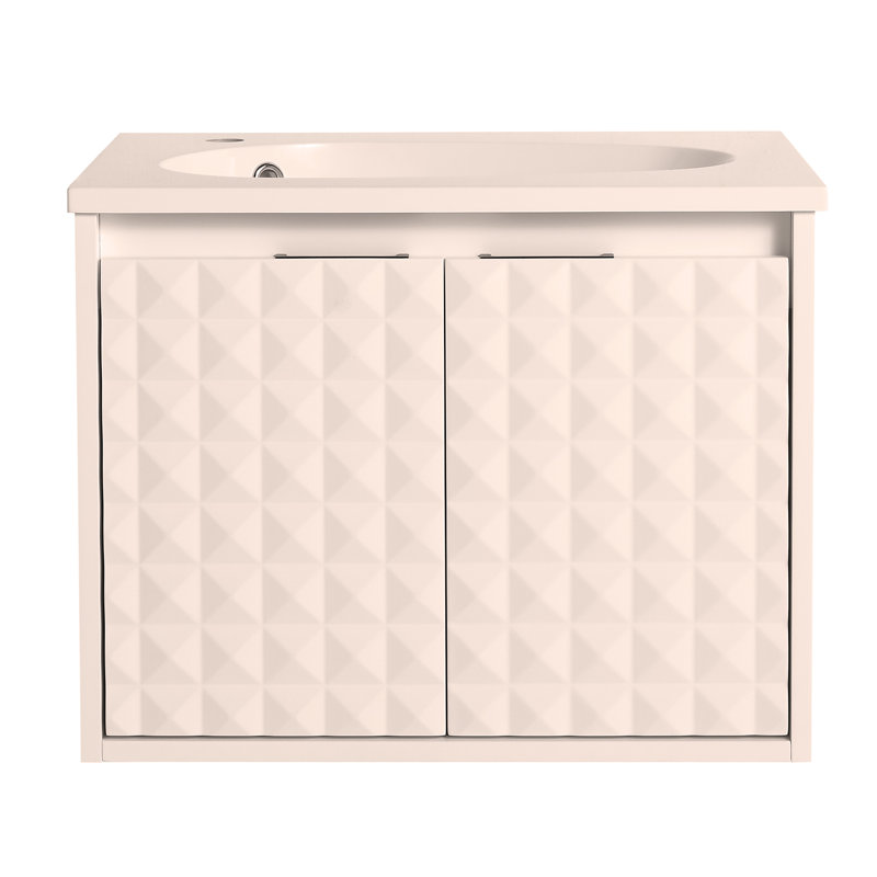 Meuble-lavabo mural 24 po avec porte et encastré pour petite salle de bain 24 po