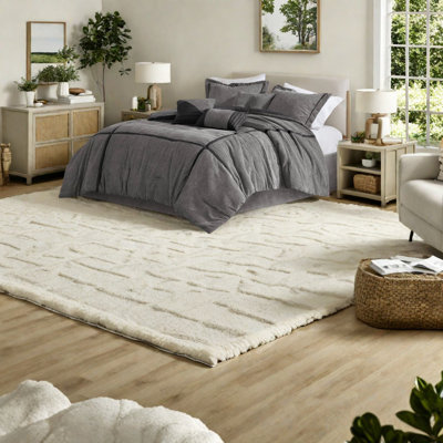 Luxurious Grey Micro Corduroy Bedding Sets, Polyester King Size, Modern Comfort For Home