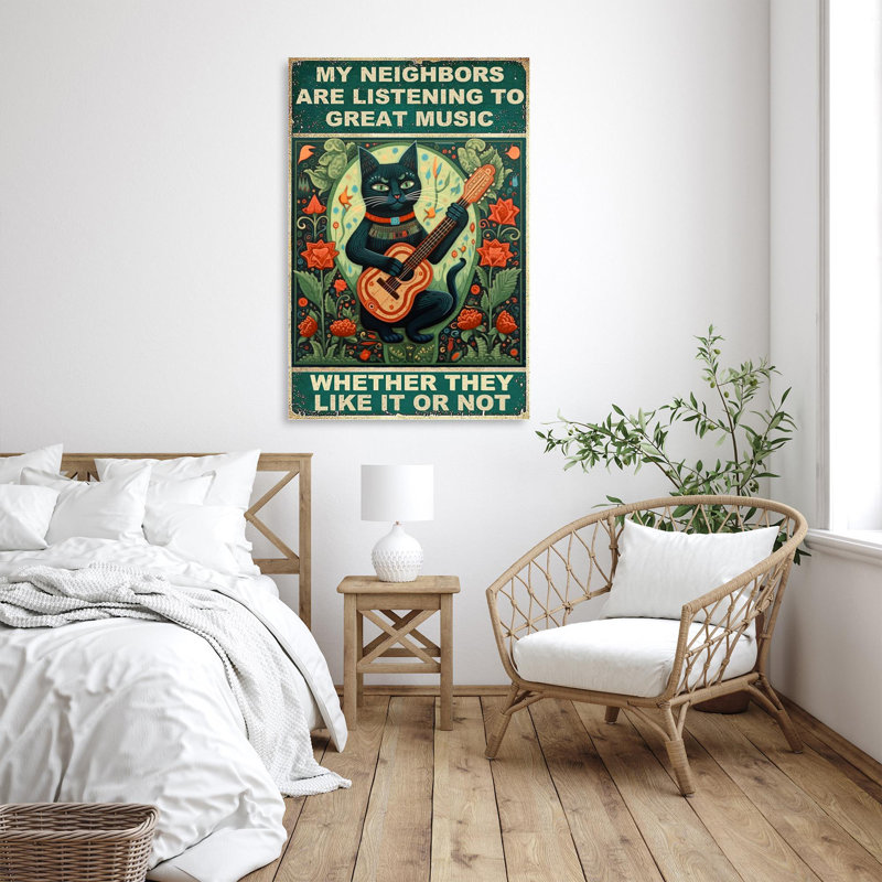 «Listening To Great Music», impression sur toile, H 36 po x l 24 po x P 1,25 po