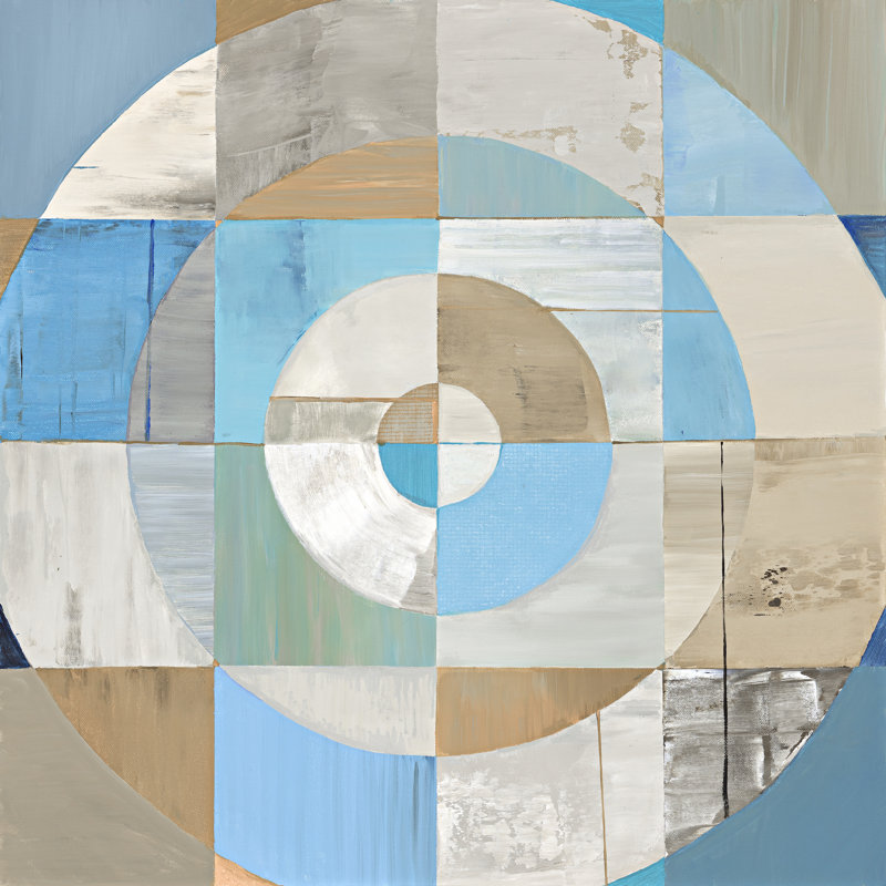 Circle Center II by Julie Joy - Wrapped Canvas Painting, 91cm H x 91cm W