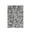 Tapis d'entrée abstrait 5 pi x 7 pi, noir et blanc