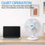 16" Desk Fan with Oscillation, 3 Speeds