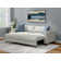 Pop-up Sleeper Sofa With Round Rolling Coffee Table