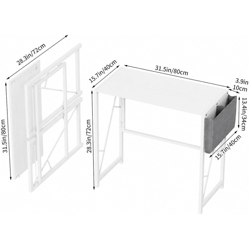 Folding Table, Silver