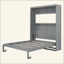 Lit escamotable mural avec tablettes Murphy