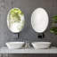 Audrye Oval Mirror with Hooks