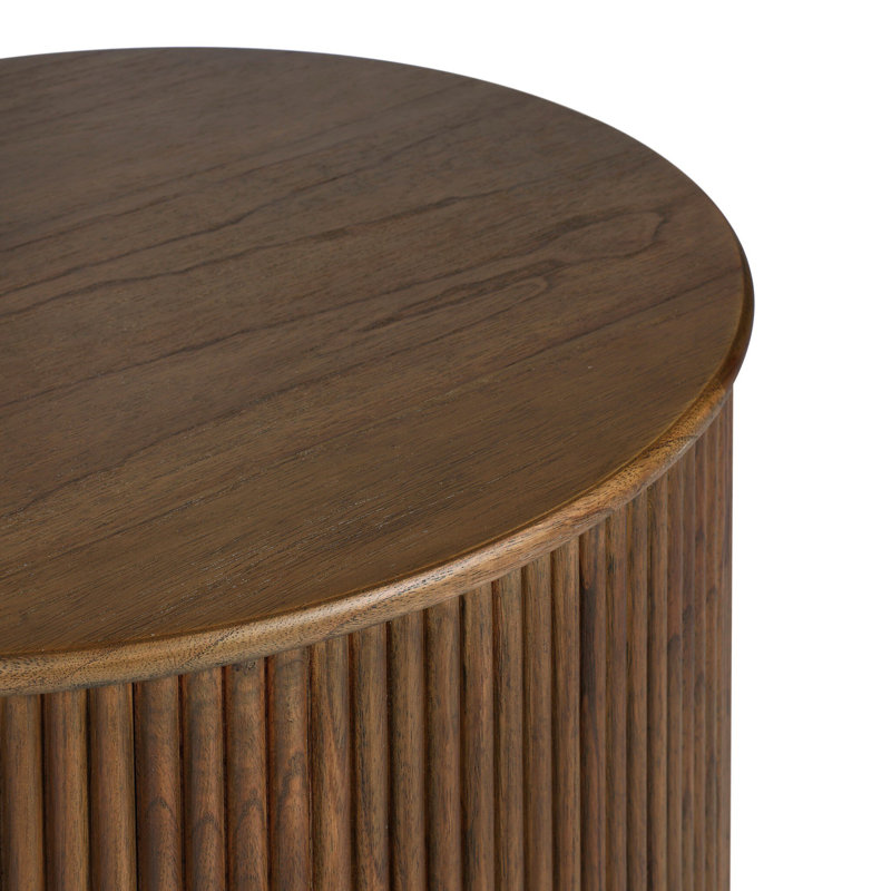 Ona End Table-Amber Mindi Veneer, Amber Mindi Veneer