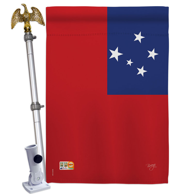 Ensemble de drapeaux en polyester 2 côtés 40 x 28 po