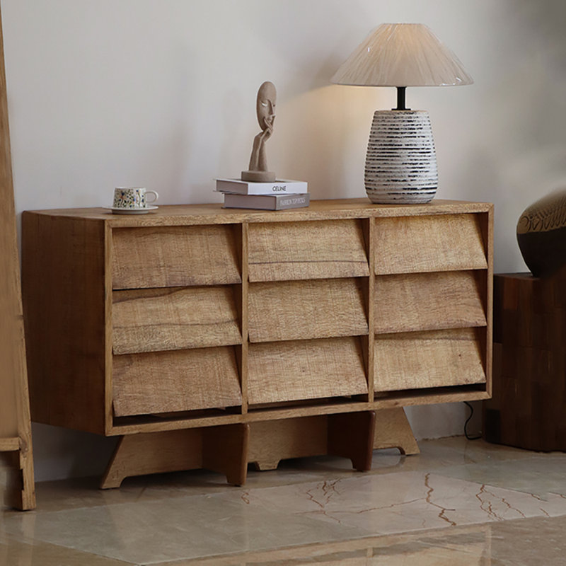Premium Elegant Large Capacity Sideboard, Wheat, 28.7" H x 47.2" W x 16.5" D