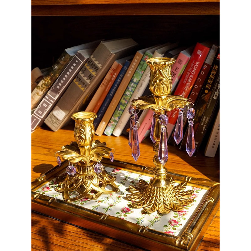 7.87'' H Metal Tabletop Candlestick