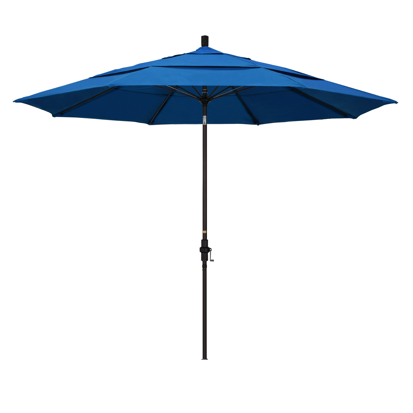 Brent 132'' Sunbrella® Outdoor Umbrella, Canvas Pacific Blue Sunbrella® Canvas