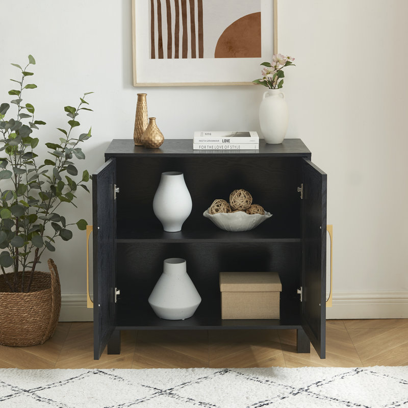 Luthur Accent Cabinet, Black