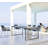 Edge Rectangular Metal Extendable Outdoor Dining Table , 82.7'' in. W 39.4'' in. D-55841122