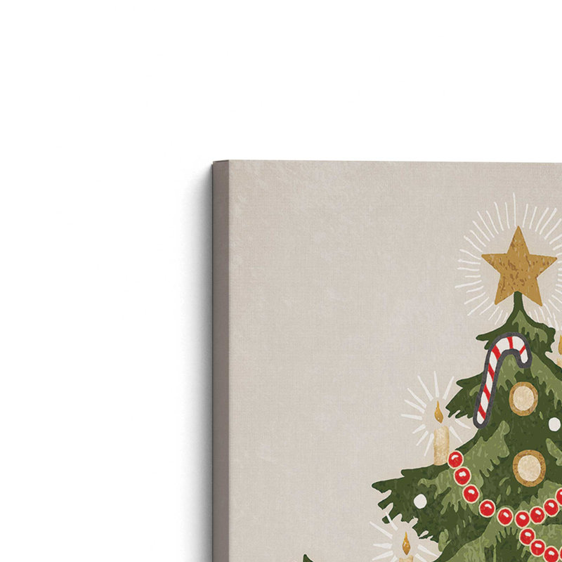 «Vintage Christmas Tree» par Lauren Rader, reproduction d'art, L 12 po x H 16 po, Ne s’applique pas, Toile non encadrée