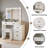 White Color Adjustable Dressing Table With 4 Drawers