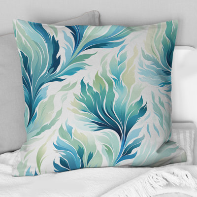 Blue Ikat Coastal Ikat Breeze - Coussin décoratif