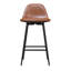 Henrine Upholstered Counter Stool with Metal Frame-277268267