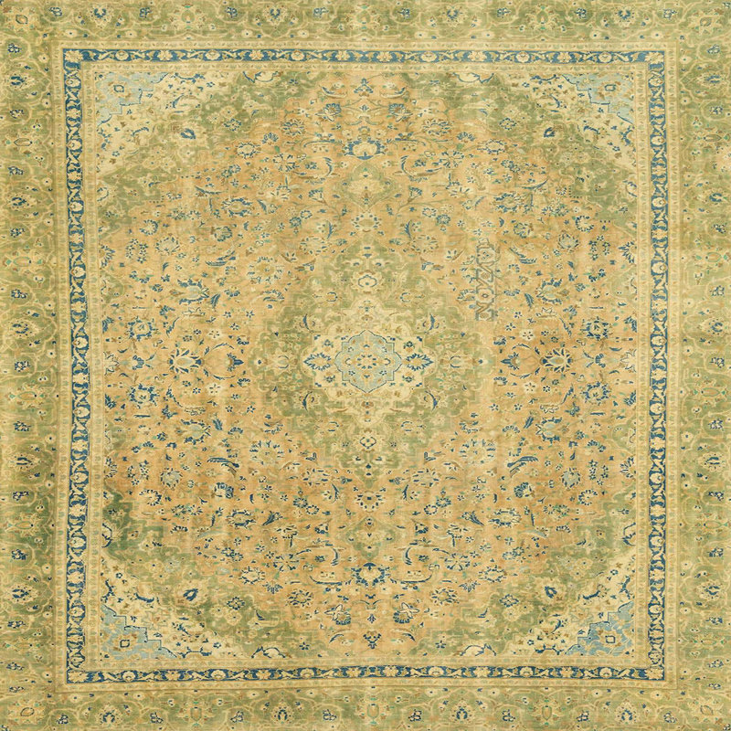 Tapis abstrait moderne 2804, Carré 6 pi