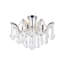 Plafonnier semi-encastré géométrique de style lustre à 4 lumières de 18 po Stockard-49587039-49587042