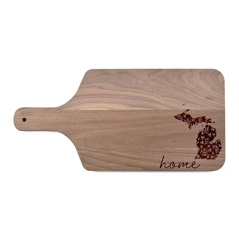 Floral Home State - Michigan Cutting Board